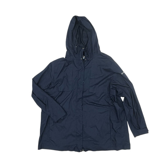 Jacket Windbreaker By Columbia In Navy, Size:3X