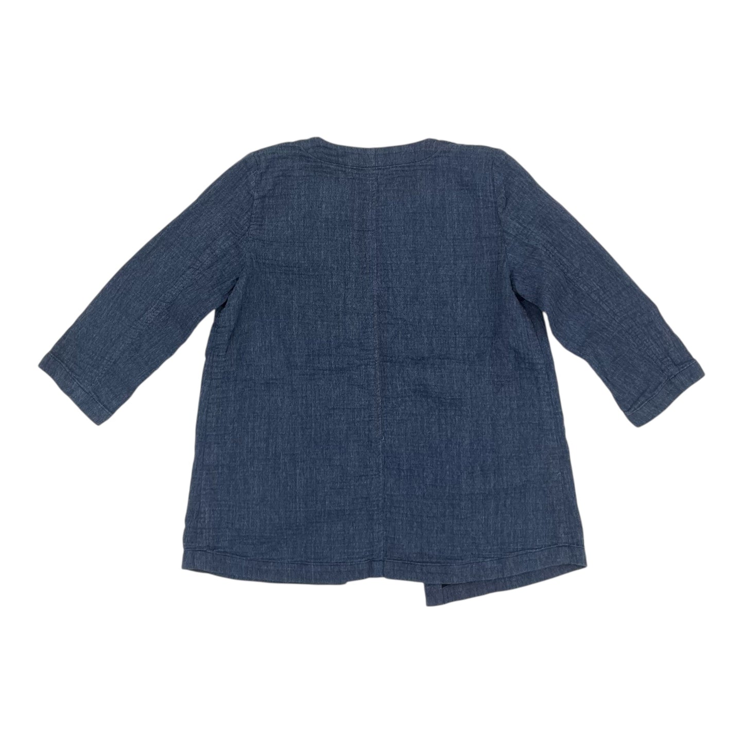 Top 3/4 Sleeve By Eileen Fisher In Blue, Size:Xxs