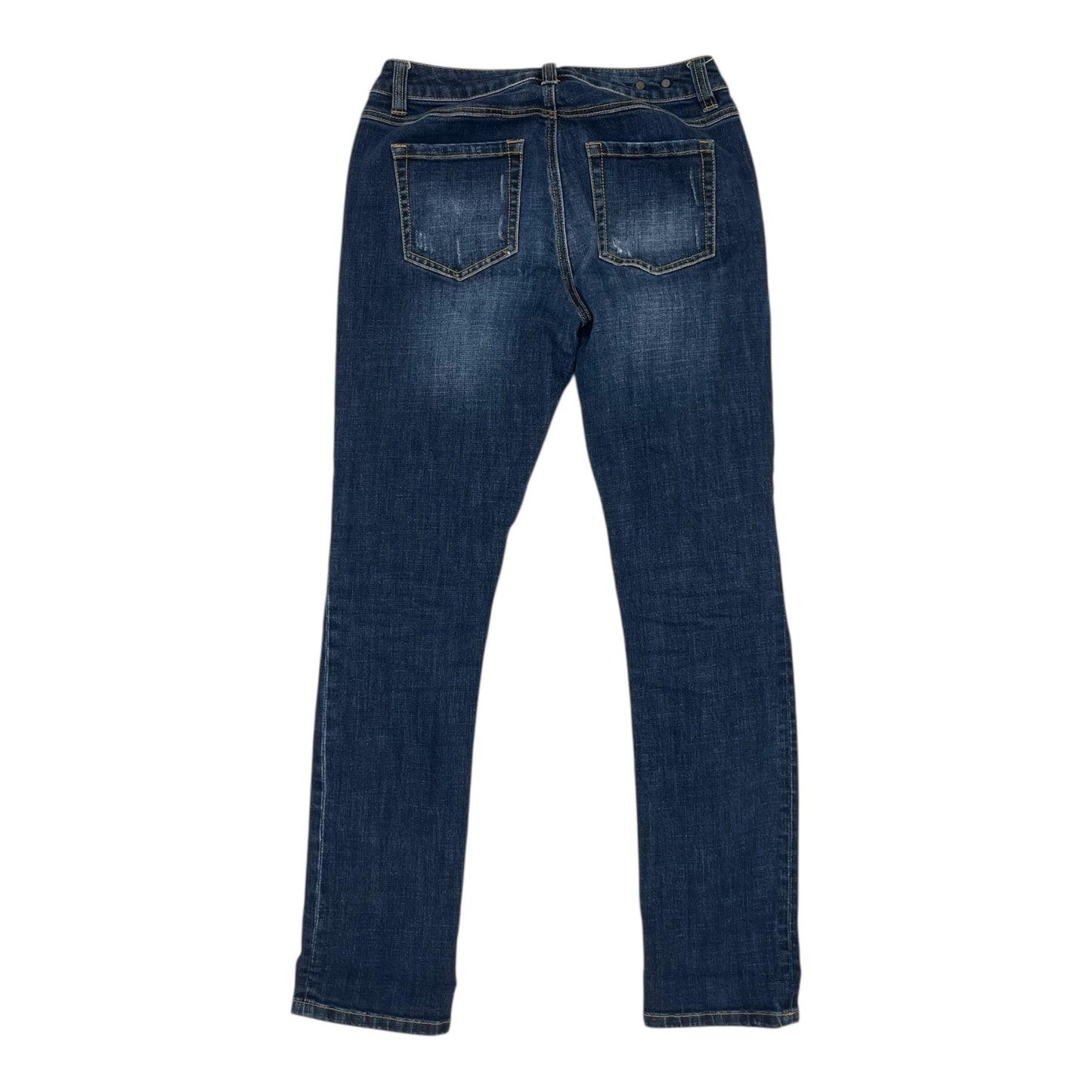 Jeans Straight By Cabi In Blue Denim, Size:2