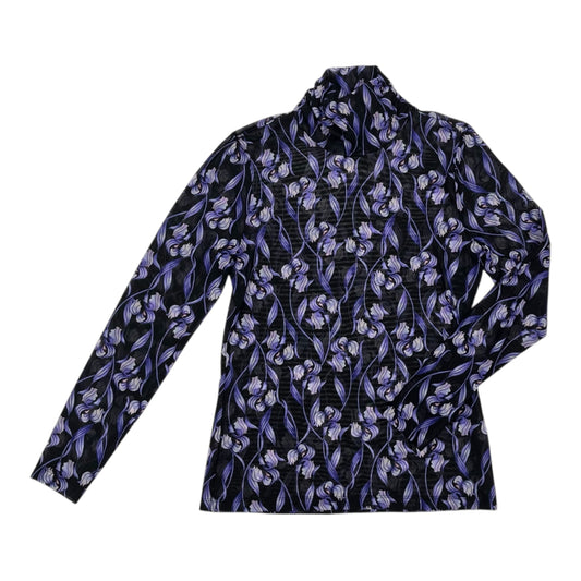 Blouse Ls By White House Black Market In Black & Purple, Size:M