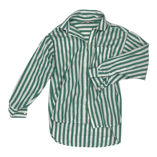 Top Ls By Loft In Green & White, Size:Xsp