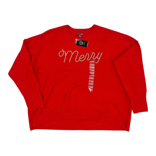 Sweater By Vince Camuto In Red, Size:Xl