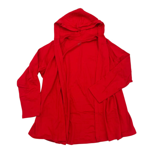 Cardigan By Isaac Mizrahi Live Qvc In Red, Size:2X