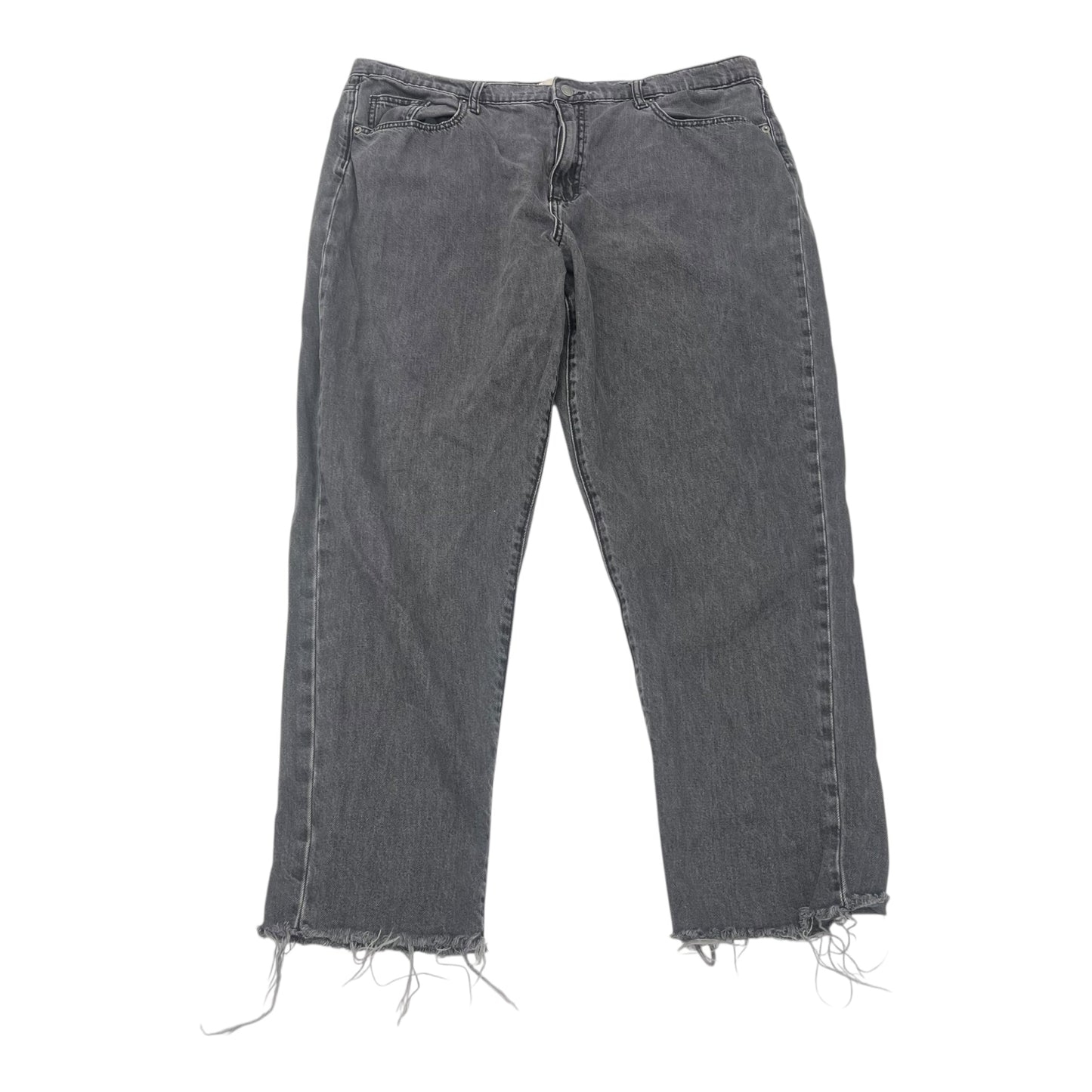 Jeans Boyfriend By Universal Thread In Black Denim, Size:18