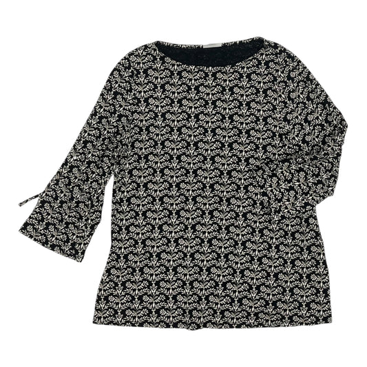 Top 3/4 Sleeve By J. Jill In Black, Size:M