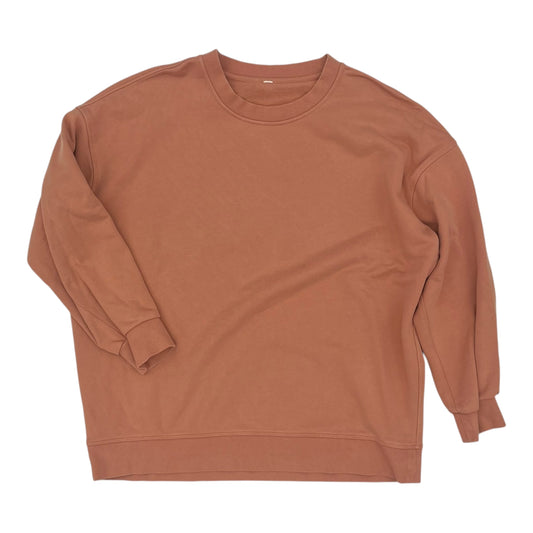 ATHLETIC SWEATSHIRT CREWNECK by LULULEMON In PEACH, Size: L