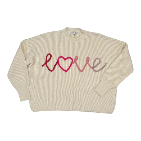 Sweater By Clothes Mentor In White, Size:Xs