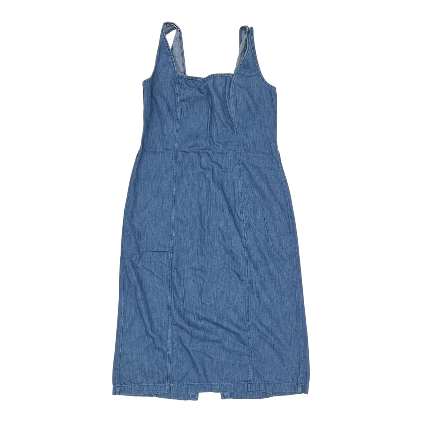 Dress Casual Midi By Old Navy In Blue Denim, Size:L