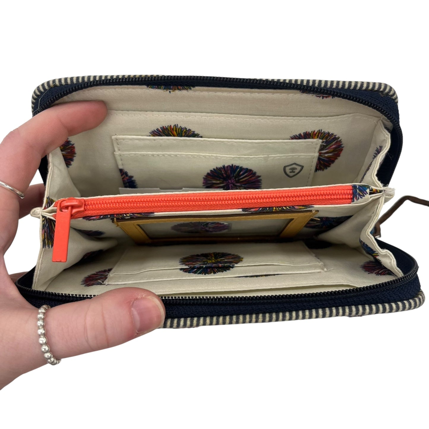 Wallet By Cme In Blue Denim, Size:Medium