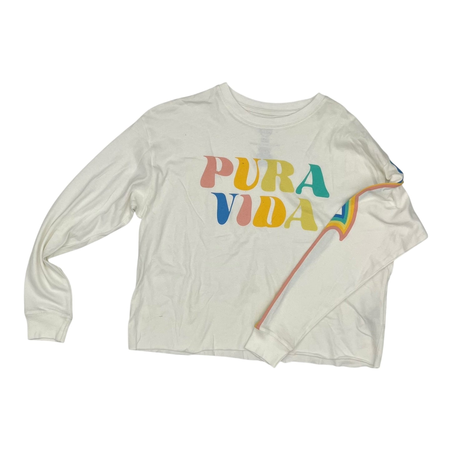 Top Ls Basic By Puravida In White, Size:S