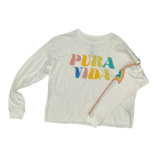 Top Ls Basic By Puravida In White, Size:S