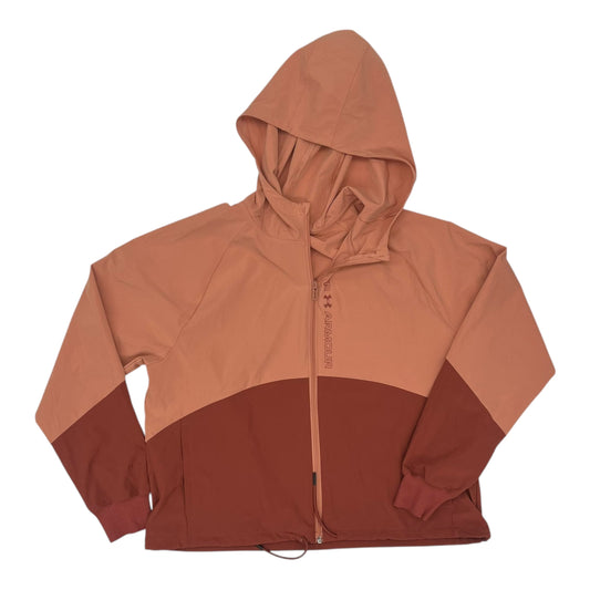 Athletic Jacket By Under Armour In Orange, Size:S