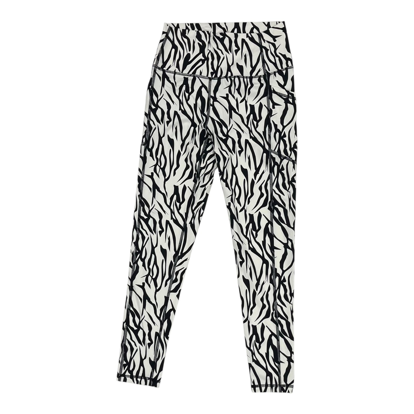 Athletic Leggings By Zyia In Black & White, Size:S