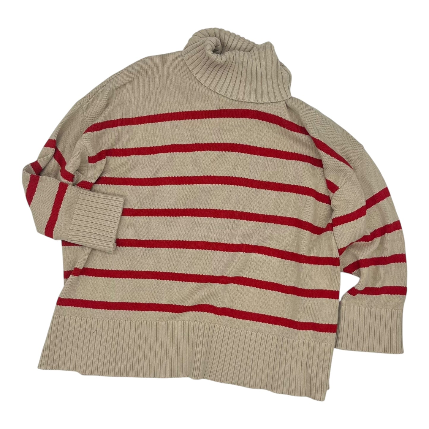 Sweater By Old Navy In Red & Tan, Size:3X