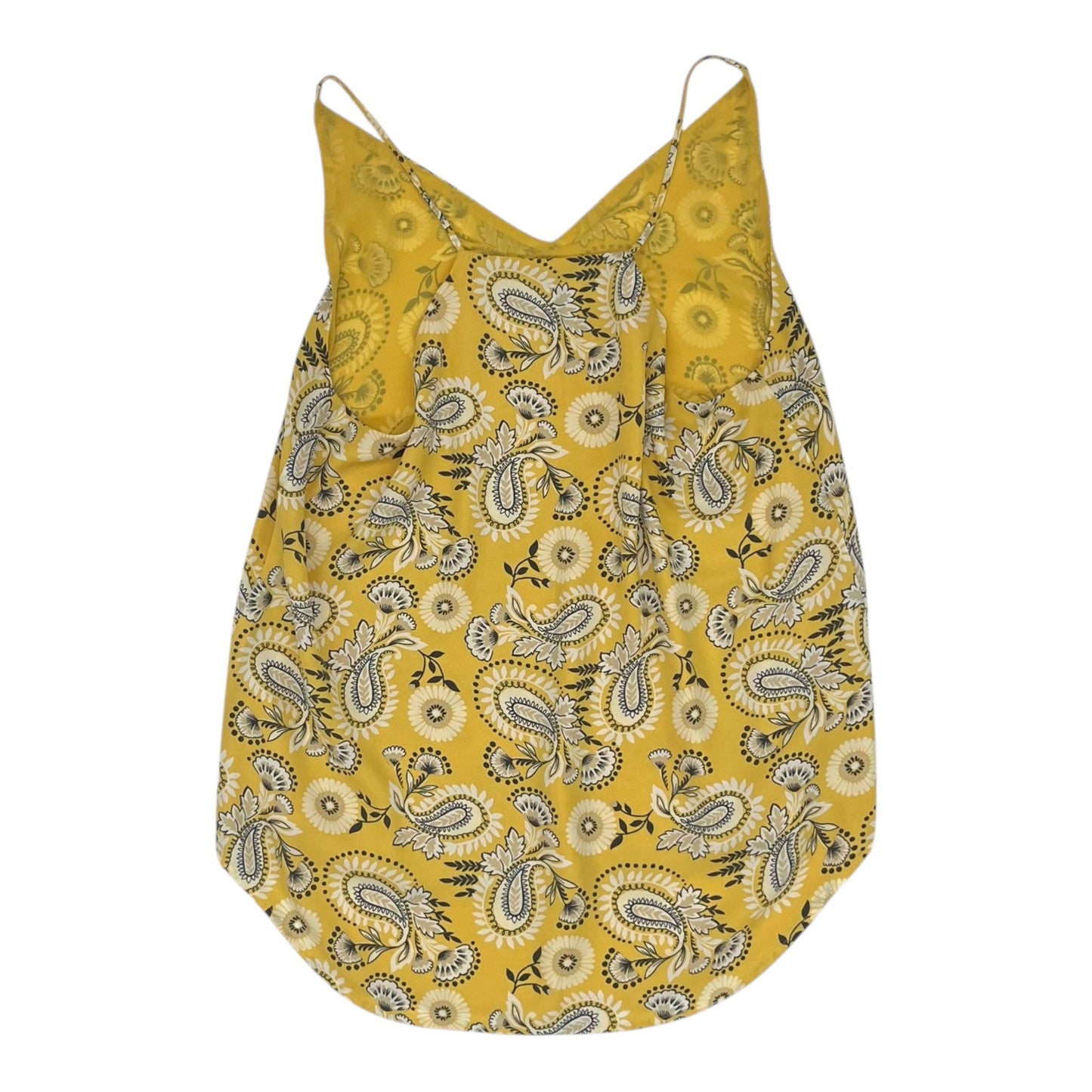 Blouse Sleeveless By Loft In Yellow, Size:M