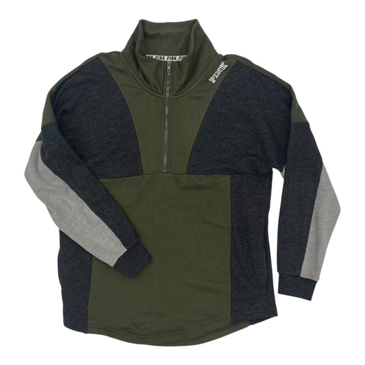 Sweatshirt Collar By Pink In Green & Grey, Size:M