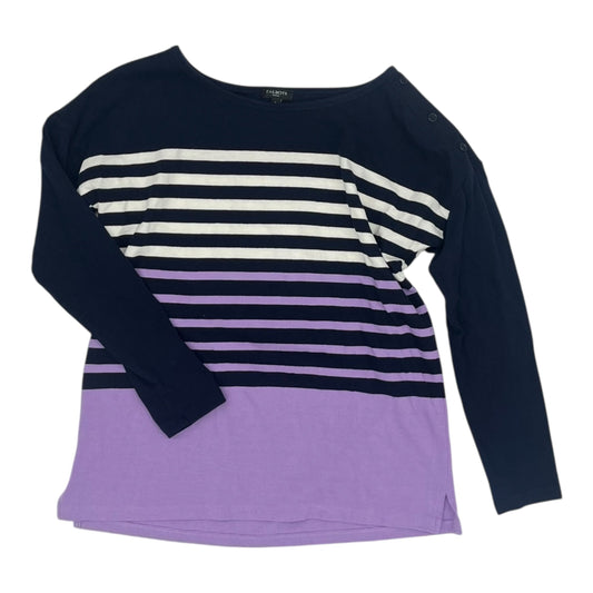 Top 3/4 Sleeve By Talbots In Striped Pattern, Size:Sp