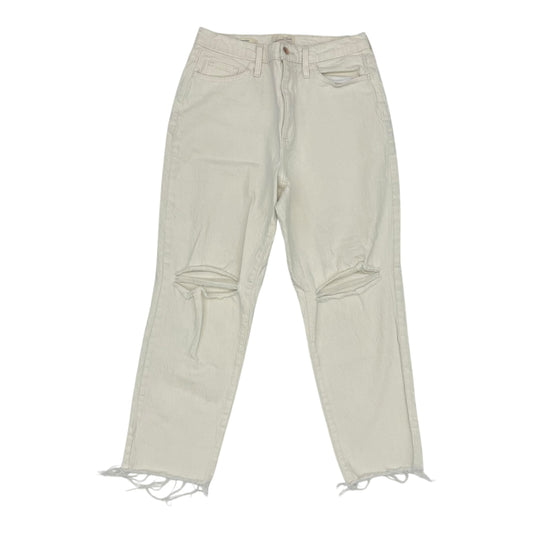 Jeans Straight By Universal Thread In Cream Denim, Size:10