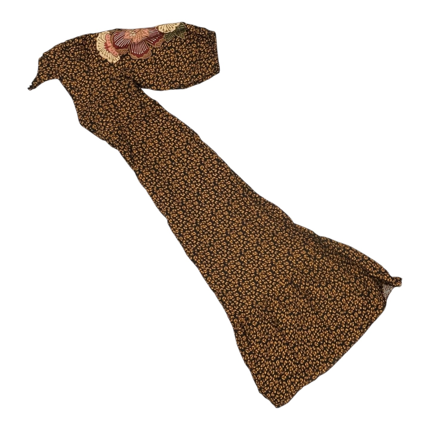 Dress Party Long By Farm Rio In Black & Brown, Size:S