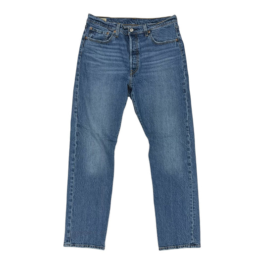 Jeans Straight By Levis In Blue Denim, Size:16