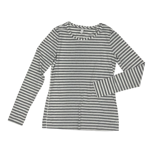 Athletic Top Ls Crewneck By Gapfit In Grey & White, Size:M