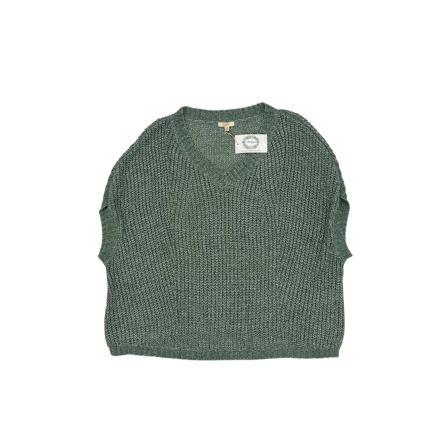 Sweater Ss By Kori America In Green, Size:M