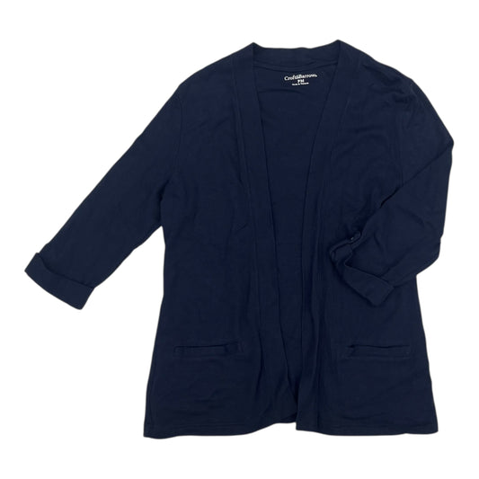Cardigan By Croft And Barrow In Navy, Size:Mp