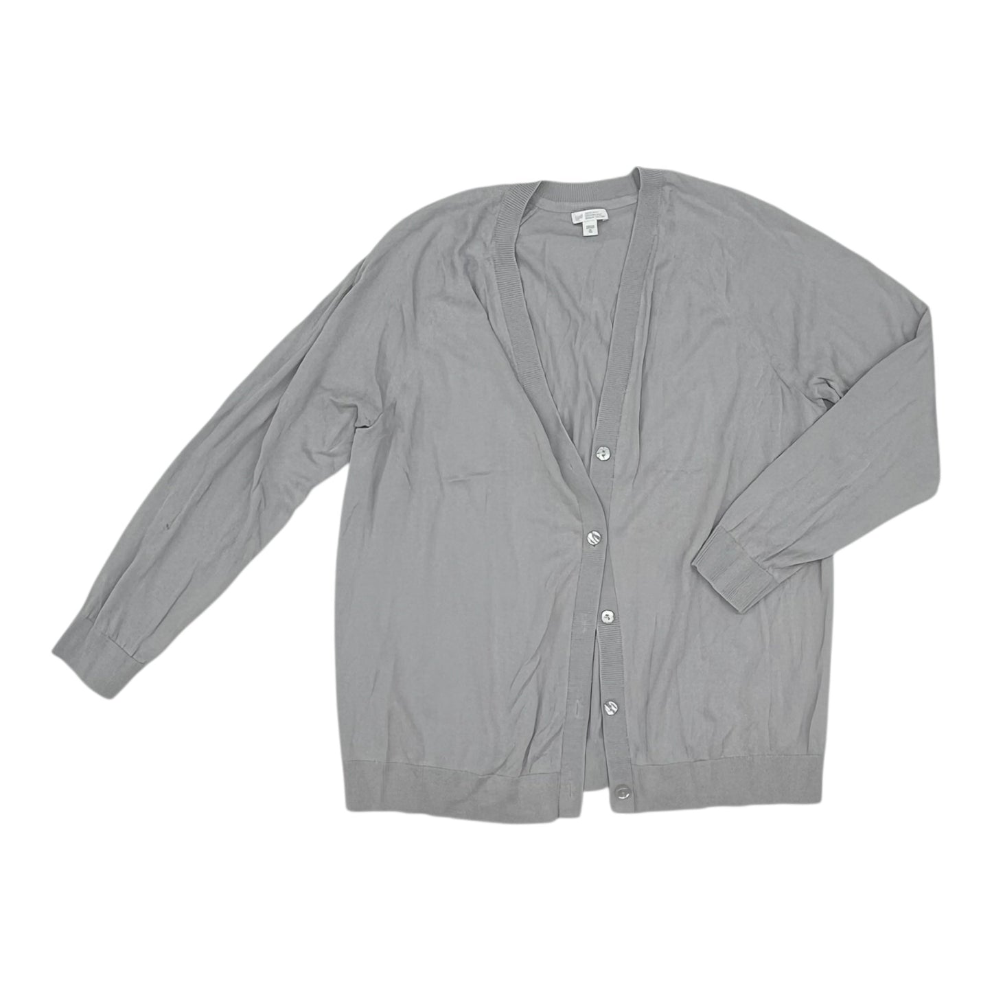 Sweater Cardigan By J. Jill In Grey, Size:Xl