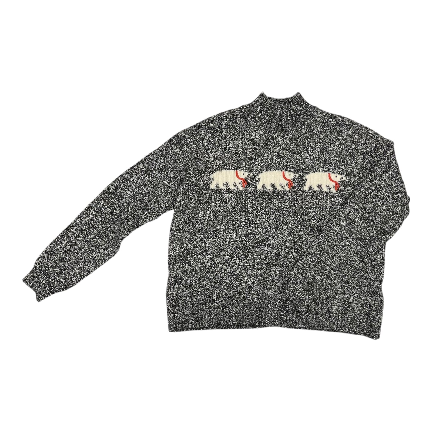 Sweater By Loft In Black & Cream, Size:M