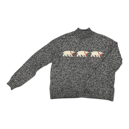 Sweater By Loft In Black & Cream, Size:M