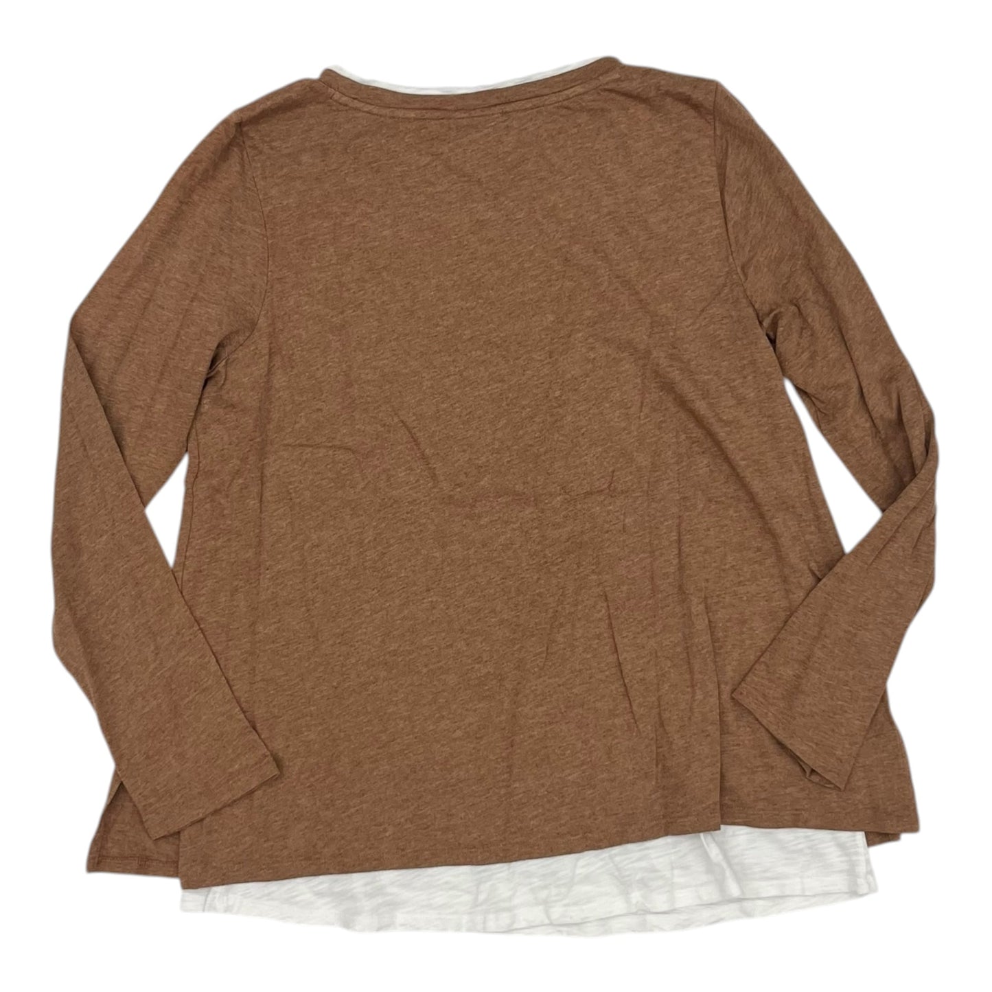 Top Ls By J. Jill In Brown & Cream, Size:Mp