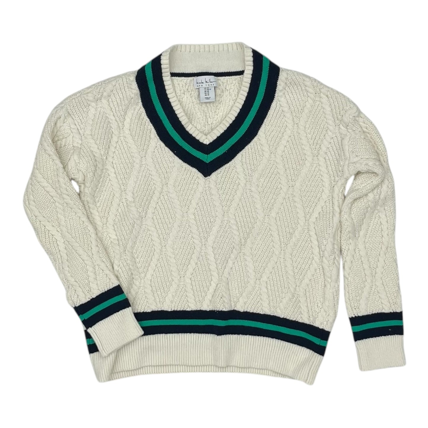 Sweater By Nicole Miller In Cream, Size:Xs