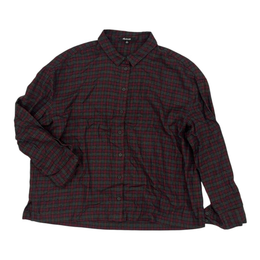 Blouse Ls By Madewell In Plaid Pattern, Size:M