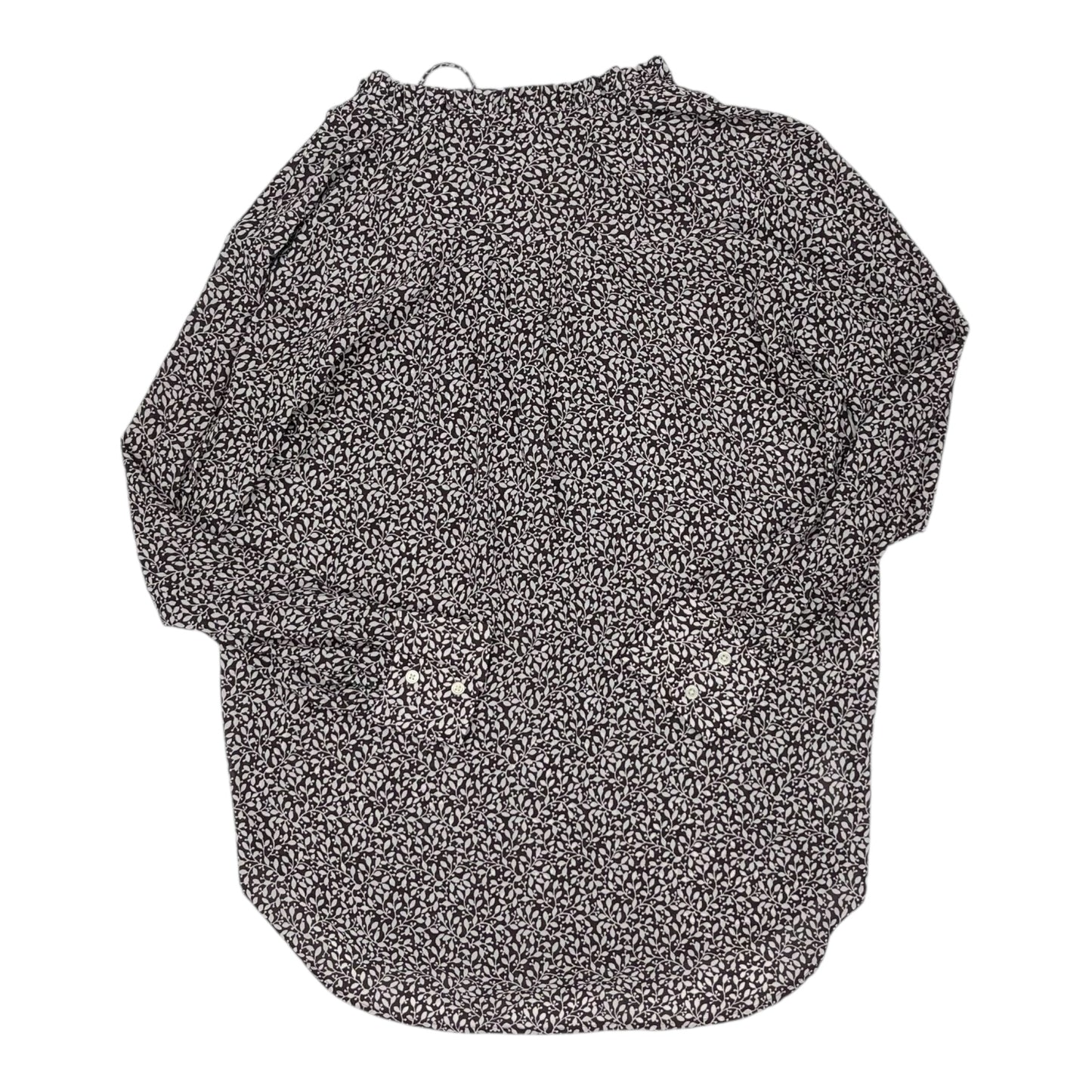 Blouse Ls By Loft In Purple, Size:S