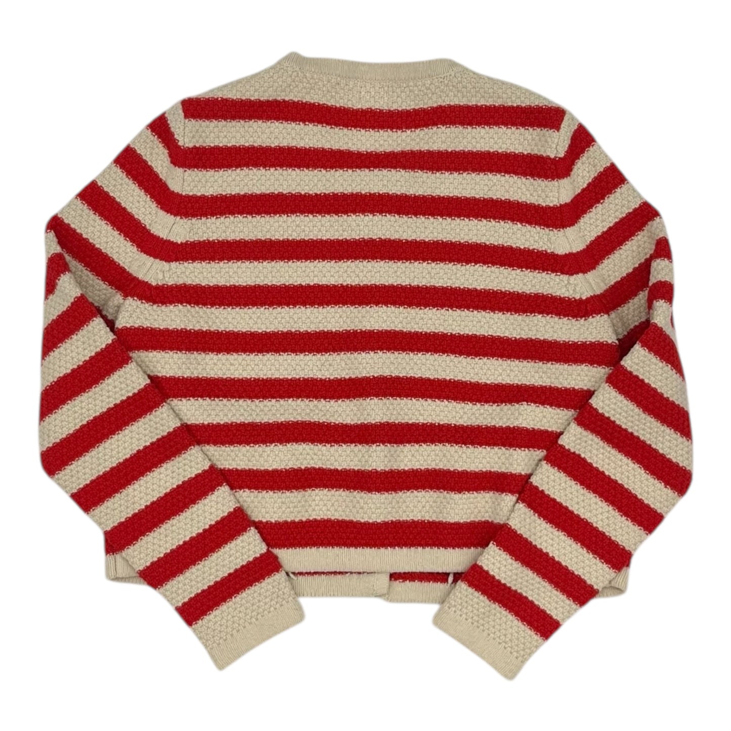 Sweater Cardigan By A New Day In Orange & Tan, Size:M