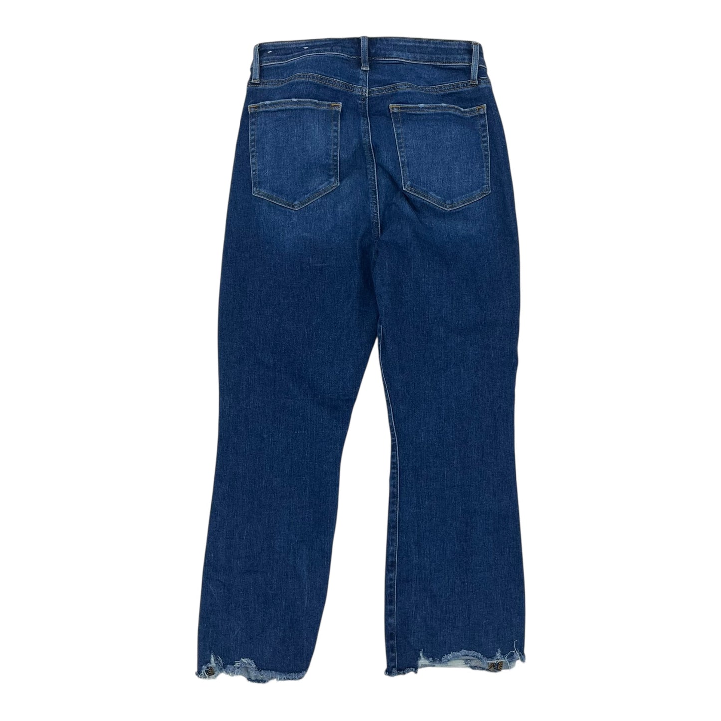 Jeans Cropped By Loft In Blue Denim, Size:12