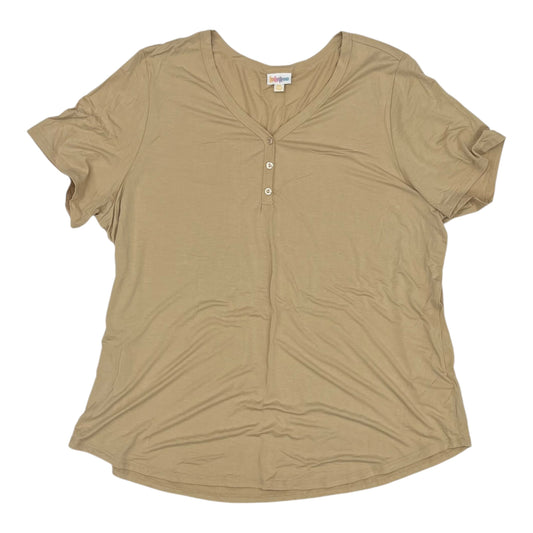 Top Ss By Lularoe In Tan, Size:3X