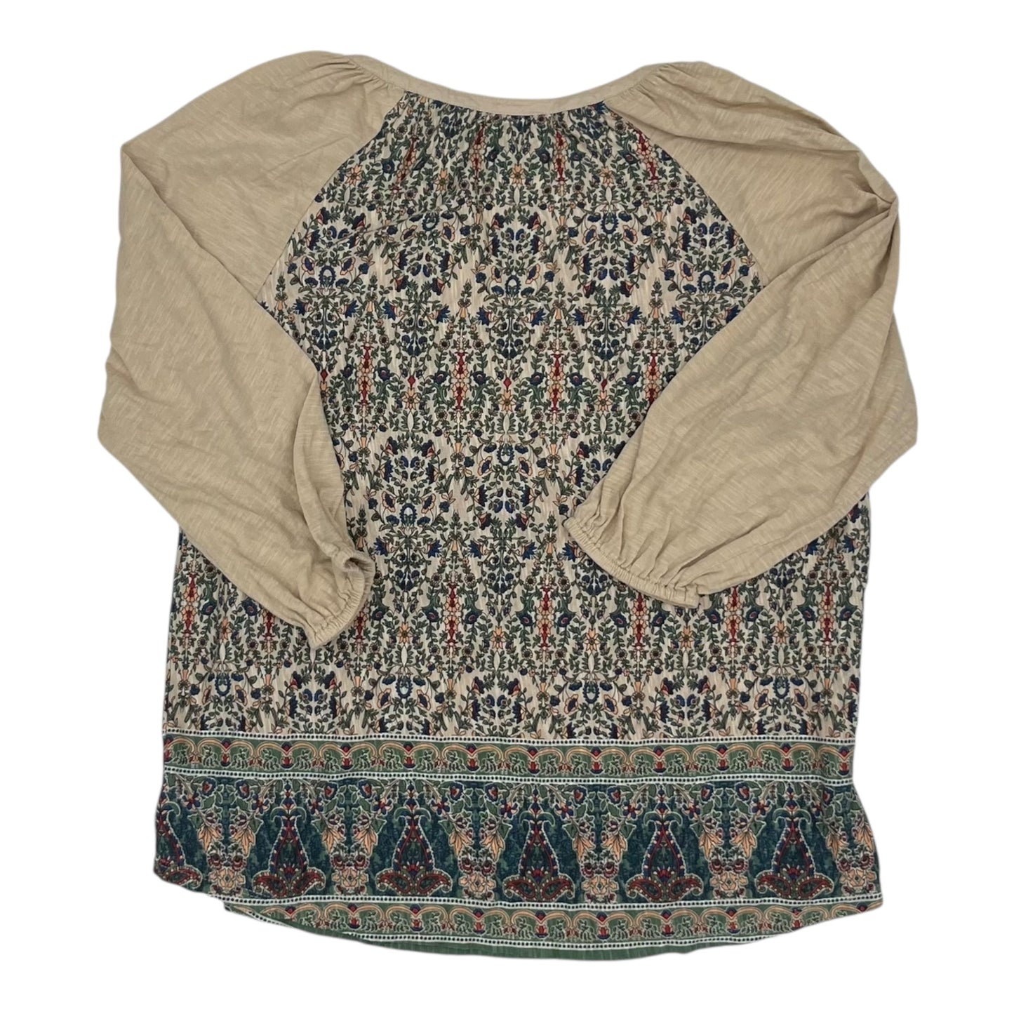 Top 3/4 Sleeve By Vintage America In Multi, Size:Xl