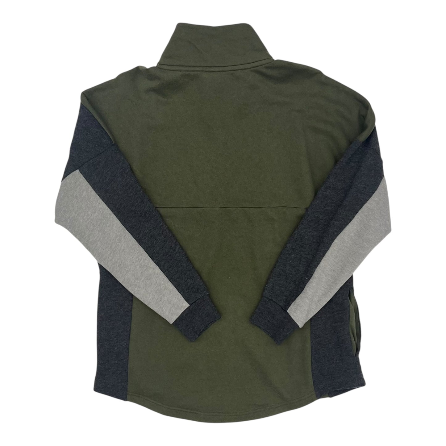 Sweatshirt Collar By Pink In Green & Grey, Size:M
