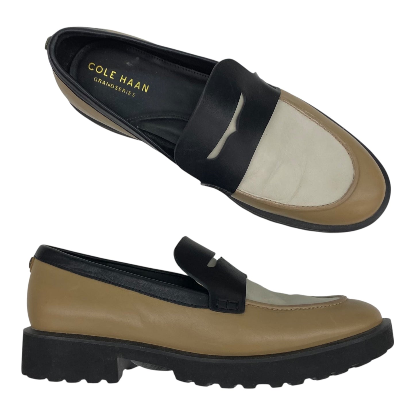 Shoes Flats By Cole-Haan In Brown & Cream, Size:6