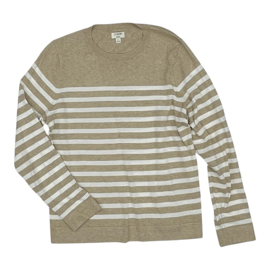 Sweater By J. Jill In Tan & White, Size:L