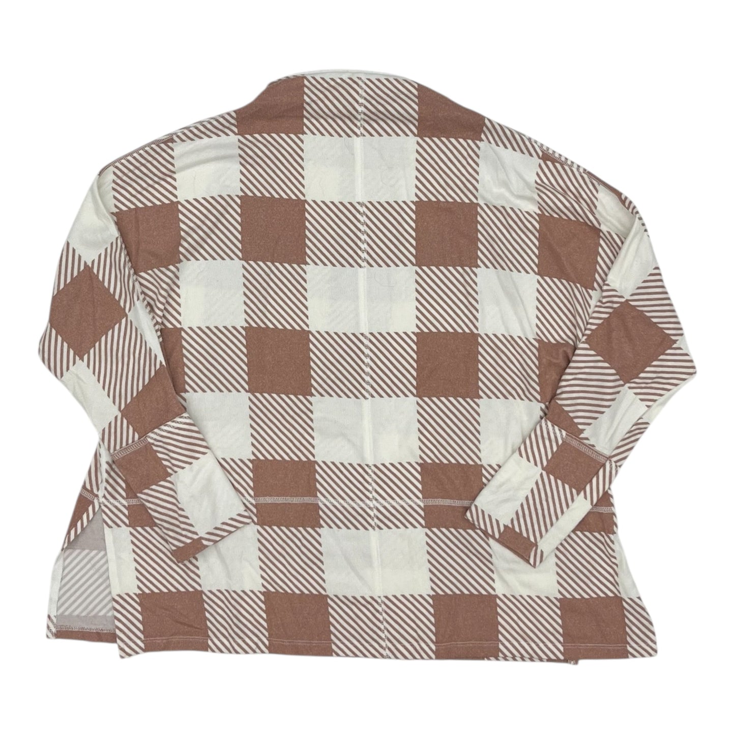 Blouse Ls By Maurices In Cream, Size:Xl