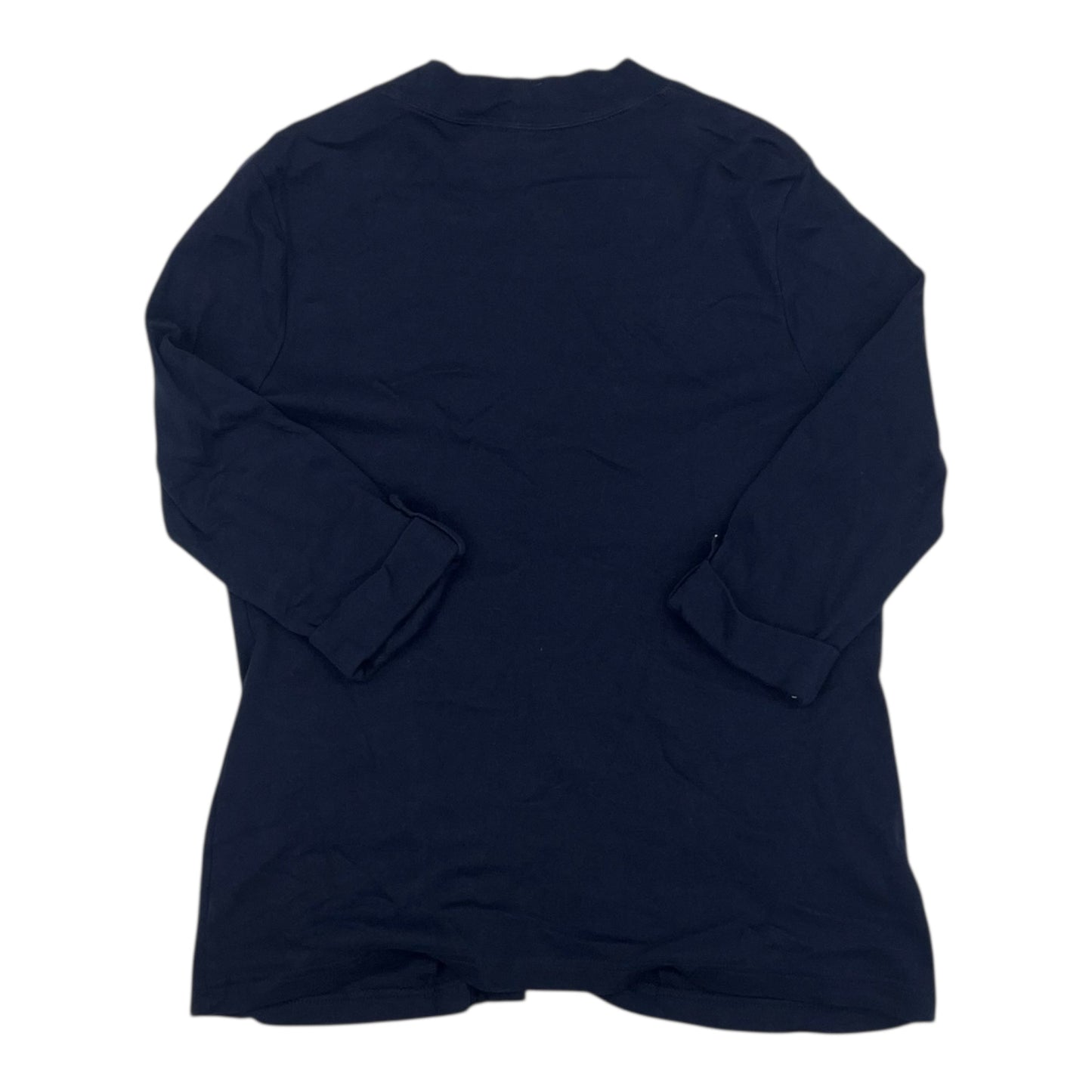Cardigan By Croft And Barrow In Navy, Size:Mp