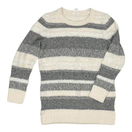 Sweater By Loft In Cream & Grey, Size:S