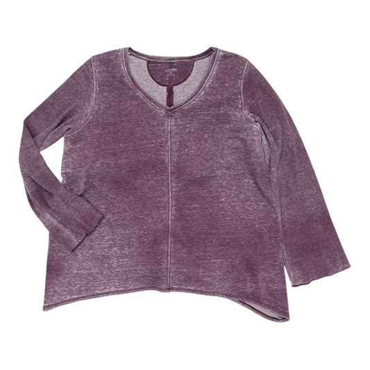 Top Ls By Calvin Klein Performance In Purple, Size:2X