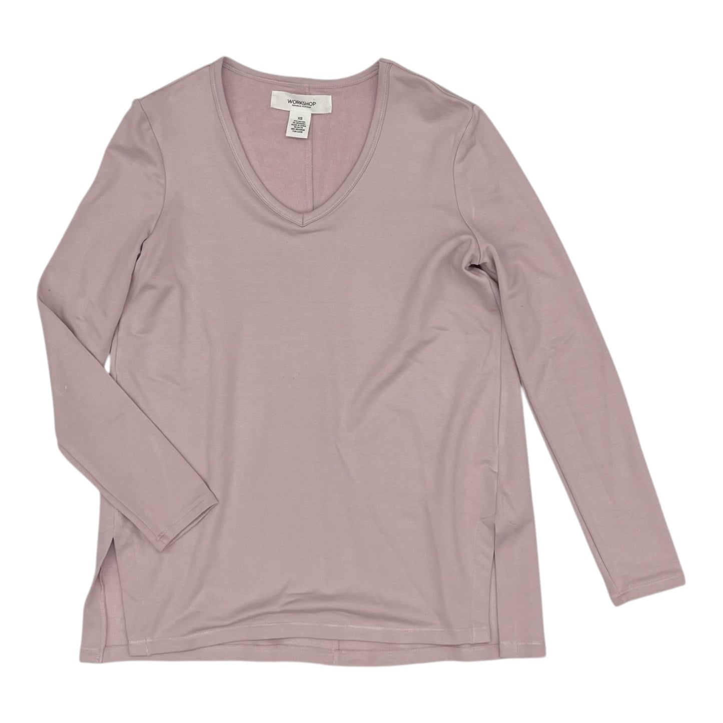 Top Ls Basic By Workshop In Pink, Size:Xs
