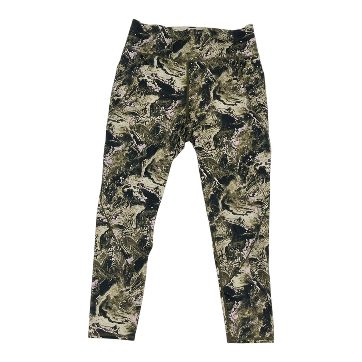 Athletic Leggings By Flx In Green, Size:L