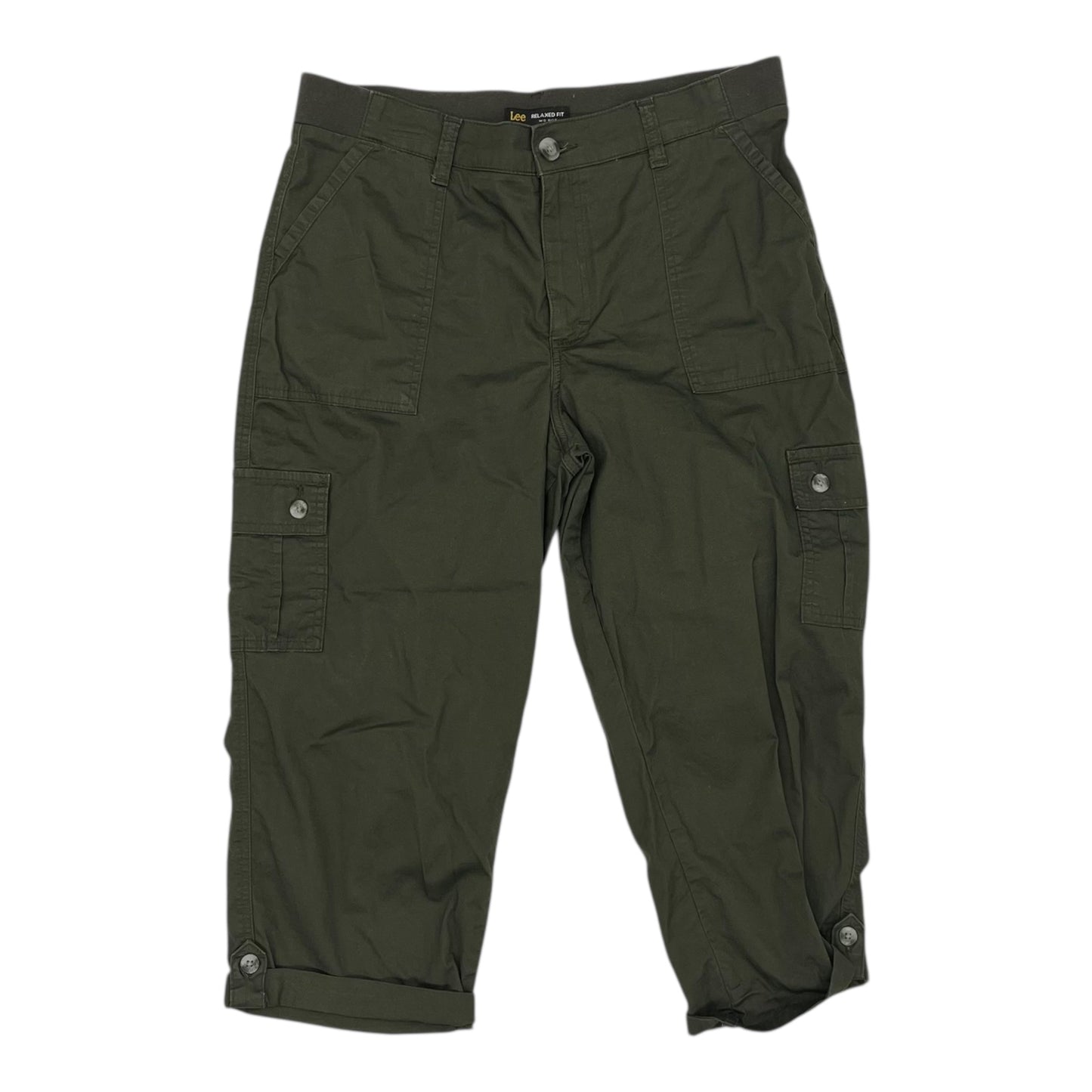 Pants Cropped By Lee In Green, Size:12