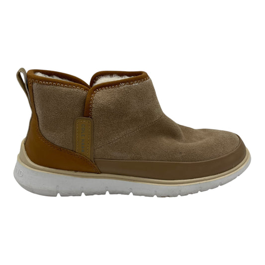 Boots Ankle Flats By Cole-Haan In Tan, Size:9