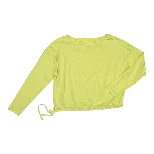 Athletic Top Ls Crewneck By Apana In Yellow, Size:S
